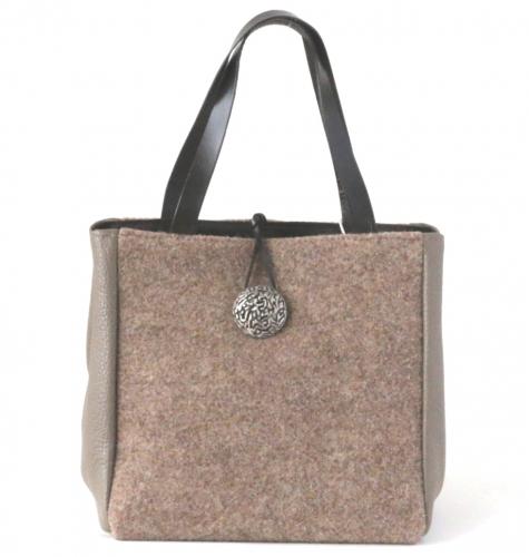 アルマトヌッティ WOOL LEATHER COMBO TAUPE ★75%OFF★ 【限定1点】