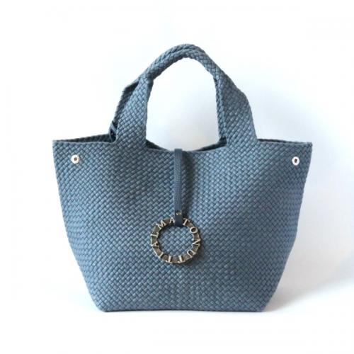 【Sold】プラチナム Cotton Yarn Tote Piccolo Avio